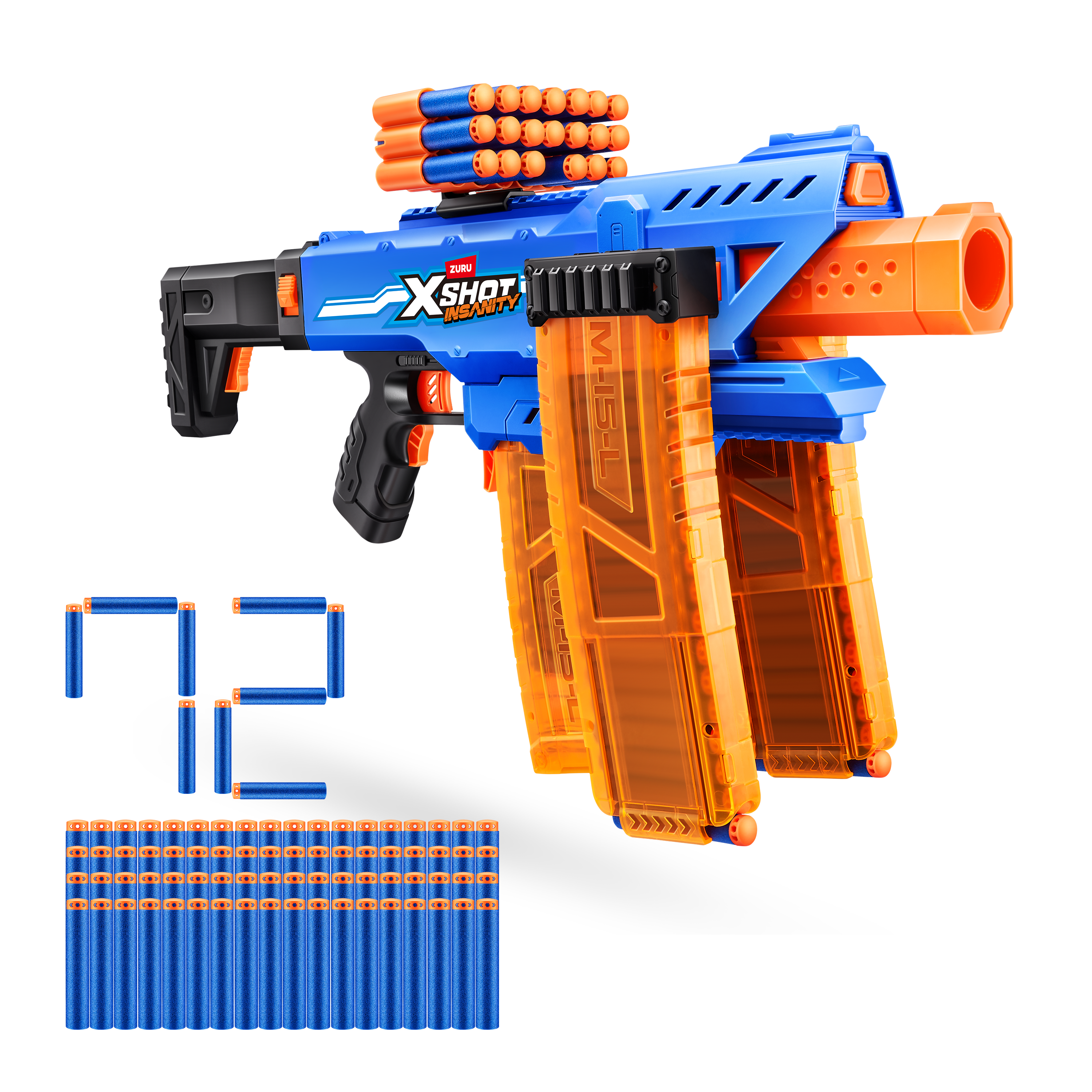 X-Shot Insanity Motorisert Klipp Blaster | Zuru - Lekia.se